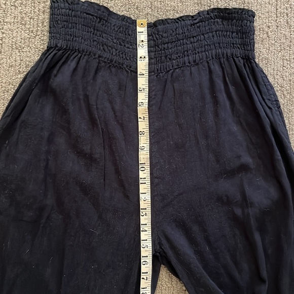 Kaliyana Wide Leg Black Crinkle Pants - Picture 8 of 9